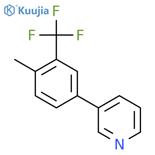 3-(4-Methyl-3-(trifluoromethyl)phenyl)pyridine structure