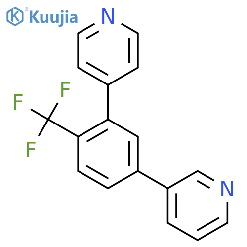 3-(3-(Pyridin-4-yl)-4-(trifluoromethyl)phenyl)pyridine structure