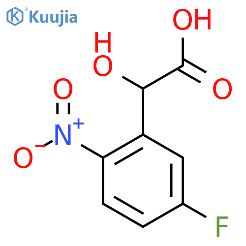 2-(5-fluoro-2-nitrophenyl)-2-hydroxyacetic acid structure