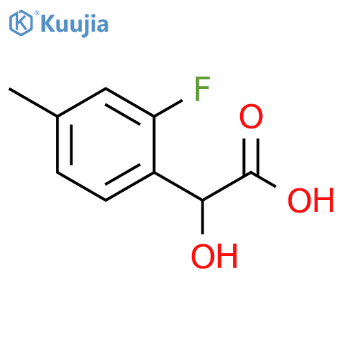 2-(2-fluoro-4-methylphenyl)-2-hydroxyacetic acid structure