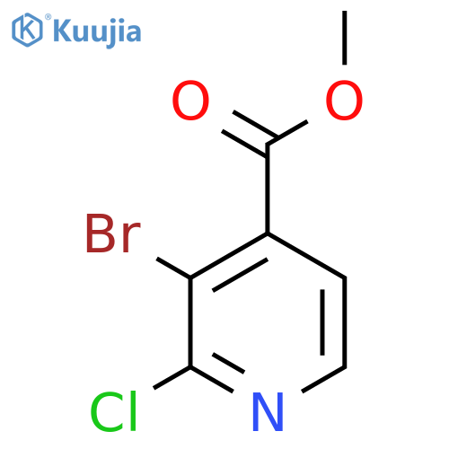 Methyl 3-bromo-2-chloropyridine-4-carboxylate structure