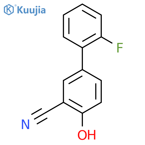 2-Cyano-4-(2-fluorophenyl)phenol structure