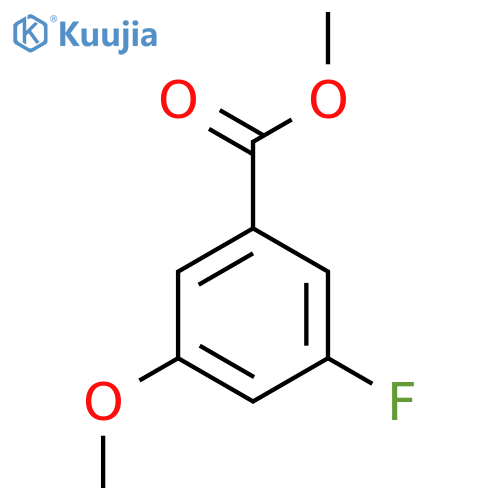 methyl 3-fluoro-5-methoxy-benzoate structure