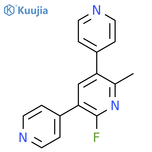2-Fluoro-6-methyl-3,5-di(pyridin-4-yl)pyridine structure