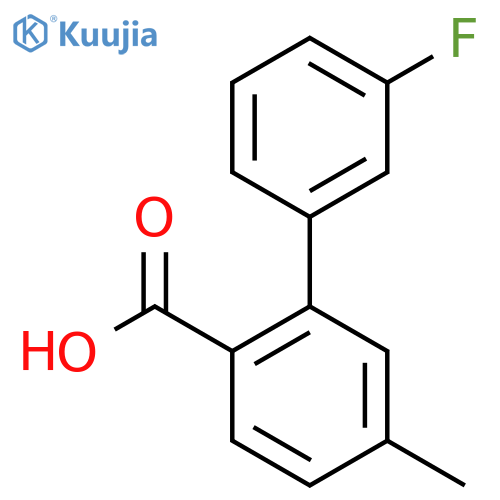 3'-Fluoro-5-methylbiphenyl-2-carboxylic acid structure