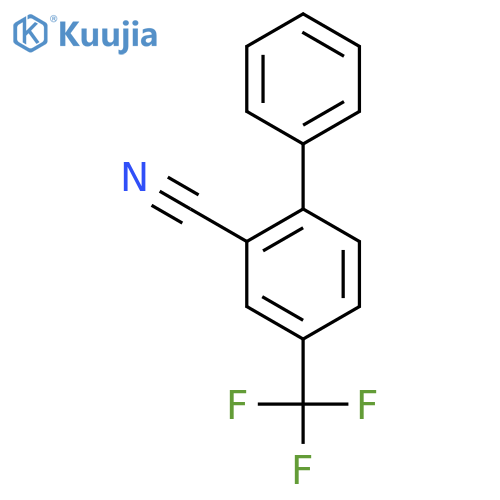 2-Cyano-4-(trifluoromethyl)biphenyl structure
