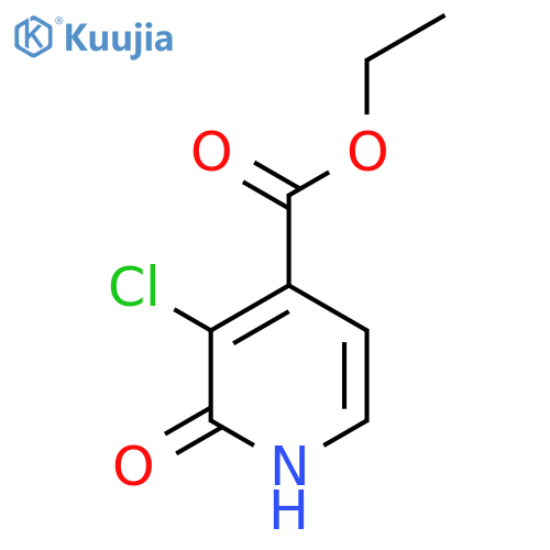 Ethyl 3-chloro-2-hydroxypyridine-4-carboxylate structure