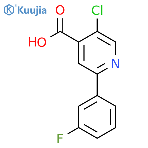 5-Chloro-2-(3-fluorophenyl)isonicotinic acid structure