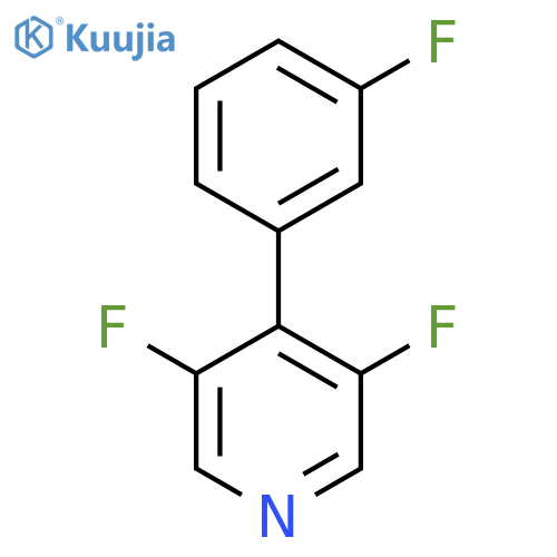 3,5-Difluoro-4-(3-fluorophenyl)pyridine structure