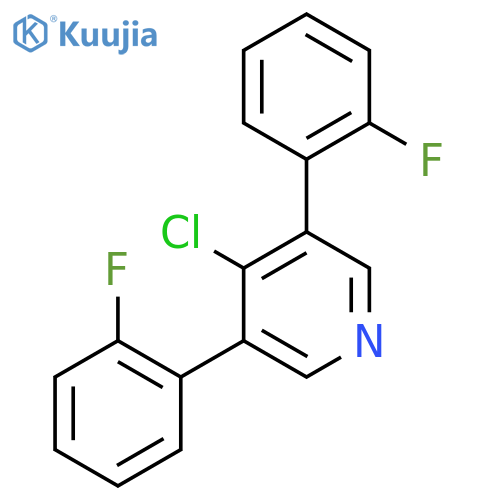 4-Chloro-3,5-bis(2-fluorophenyl)pyridine structure