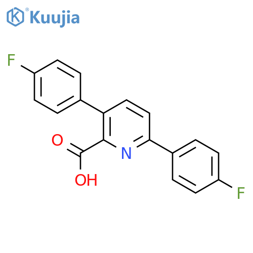 3,6-Bis(4-fluorophenyl)picolinic acid structure