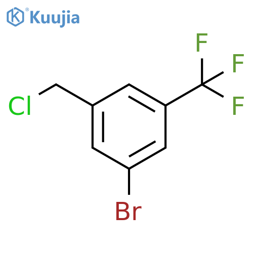 1-bromo-3-(chloromethyl)-5-(trifluoromethyl)benzene structure