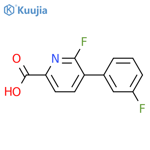 6-Fluoro-5-(3-fluorophenyl)picolinic acid structure