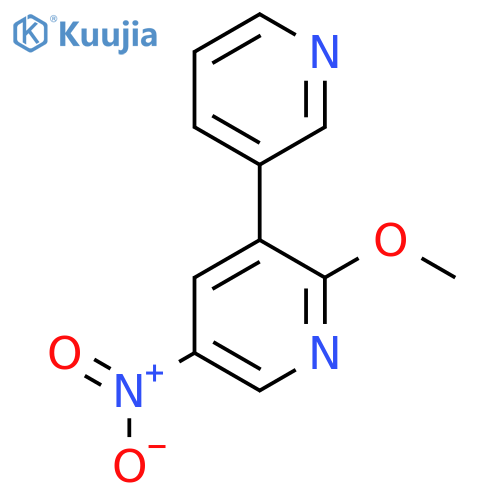 2-Methoxy-5-nitro-3-(pyridin-3-yl)pyridine structure