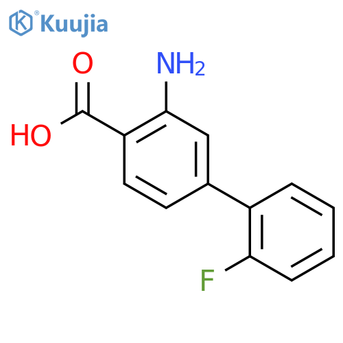 3-Amino-2'-fluorobiphenyl-4-carboxylic acid structure