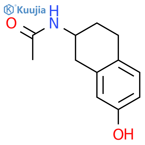 N-(1,2,3,4-Tetrahydro-7-hydroxy-2-naphthalenyl)acetamide structure