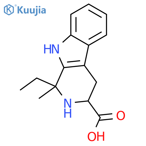 1-Ethyl-1-methyl-2,3,4,9-tetrahydro-1H-beta-carboline-3-carboxylic acid structure