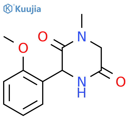 3-(2-Methoxyphenyl)-1-methylpiperazine-2,5-dione structure