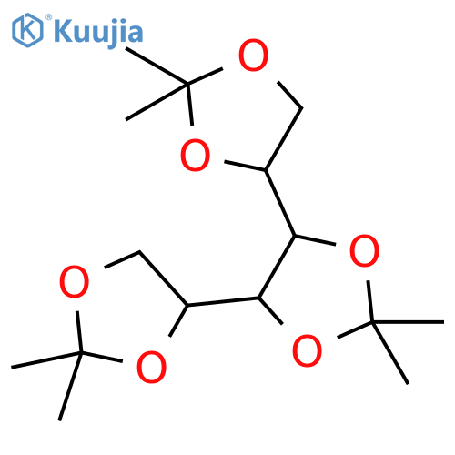 4,5-Bis(2,2-dimethyl-1,3-dioxolan-4-yl)-2,2-dimethyl-1,3-dioxolane structure