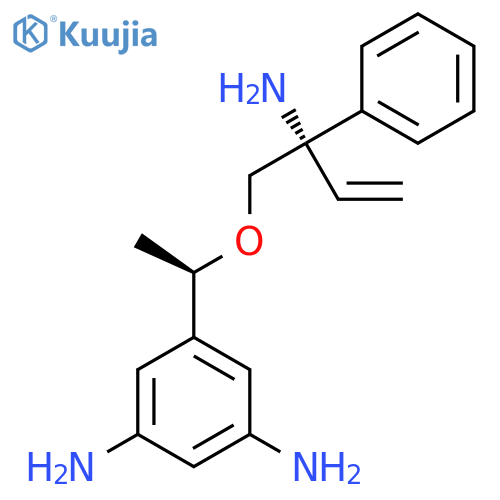 5-((R)-1-(((S)-2-Amino-2-phenylbut-3-en-1-yl)oxy)ethyl)benzene-1,3-diamine structure