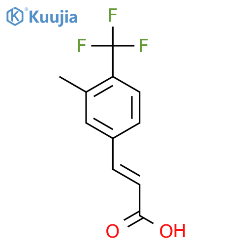 3-3-Methyl-4-(trifluoromethyl)phenylprop-2-enoic Acid structure
