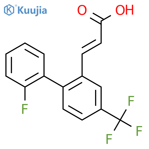 (e)-3-(2'-Fluoro-4-(trifluoromethyl)biphenyl-2-yl)acrylic acid structure