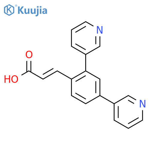 (e)-3-(2,4-Di(pyridin-3-yl)phenyl)acrylic acid structure