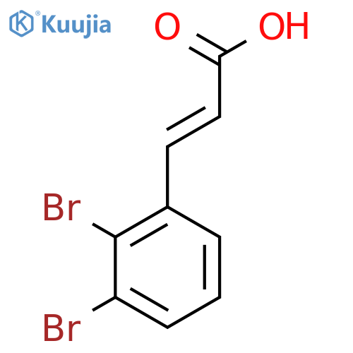 2,3-Dibromocinnamic acid structure