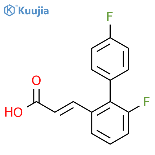 (e)-3-(4',6-Difluorobiphenyl-2-yl)acrylic acid structure