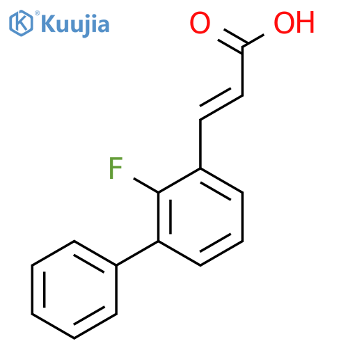 (e)-3-(2-Fluorobiphenyl-3-yl)acrylic acid structure