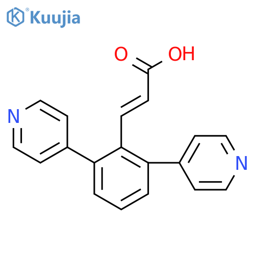 (e)-3-(2,6-Di(pyridin-4-yl)phenyl)acrylic acid structure