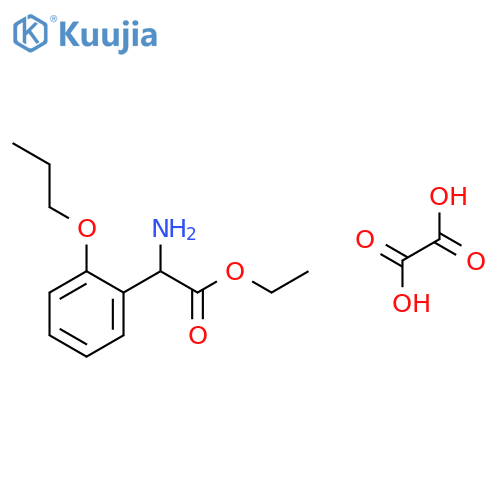 Ethyl amino(2-propoxyphenyl)acetate oxalate structure