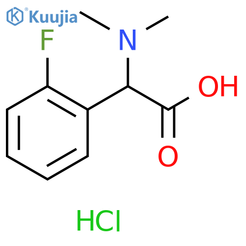 (dimethylamino)(2-fluorophenyl)acetic acid hydrochloride structure