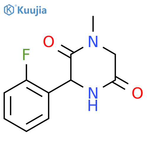 3-(2-Fluorophenyl)-1-methylpiperazine-2,5-dione structure