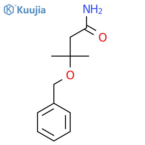 3-Methyl-3-(phenylmethoxy)butanamide structure