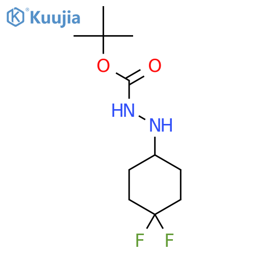 Tert-butyl 2-(4,4-difluorocyclohexyl)hydrazinecarboxylate structure