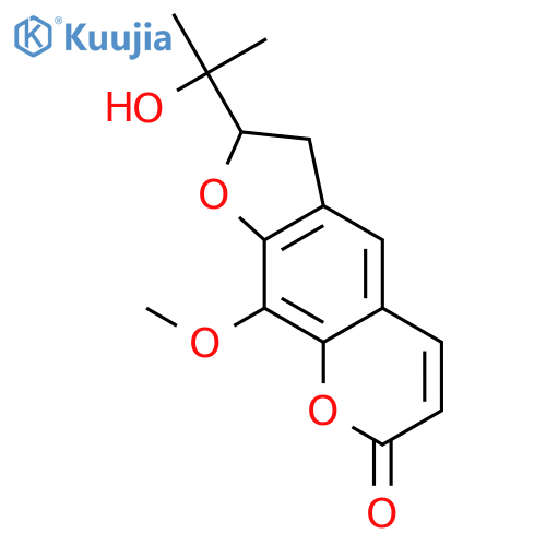 7H-Furo[3,2-g][1]benzopyran-7-one,2,3-dihydro-2-(1-hydroxy-1-methylethyl)-9-methoxy- structure