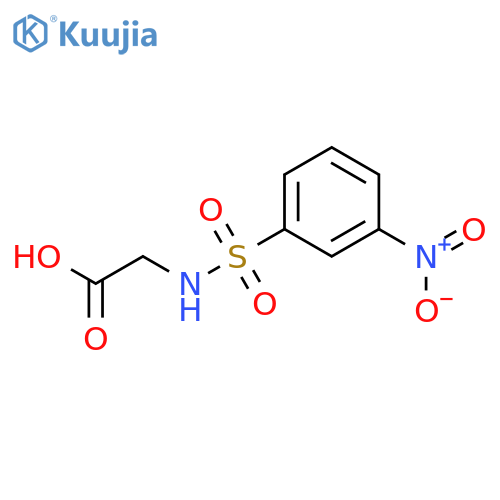 GLYCINE, N-[(3-NITROPHENYL)SULFONYL]- structure