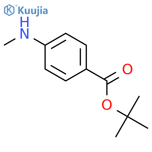 tert-butyl 4-(methylamino)benzoate structure