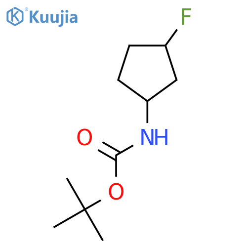 tert-butyl N-(3-fluorocyclopentyl)carbamate structure