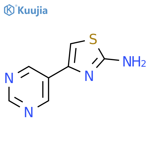 4-(pyrimidin-5-yl)-1,3-thiazol-2-amine structure