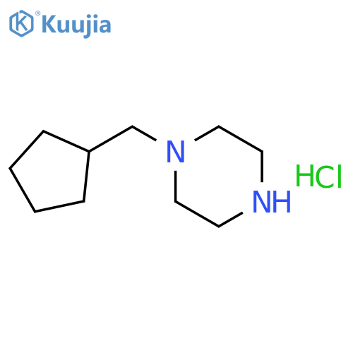 1-(Cyclopentylmethyl)piperazine hydrochloride structure
