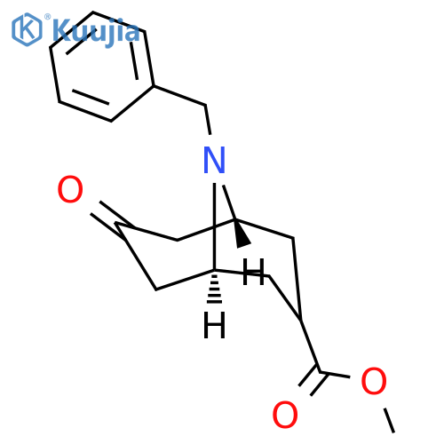 9-Benzyl-7-oxo-9-aza-bicyclo[3.3.1]nonane-3-carboxylic acid methyl ester structure