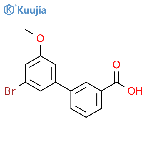 3'-Bromo-5'-methoxybiphenyl-3-carboxylic acid structure