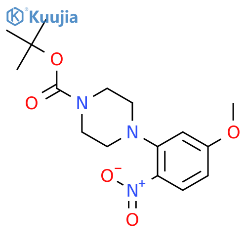 tert-Butyl 4-(5-methoxy-2-nitrophenyl)piperazine-1-carboxylate structure