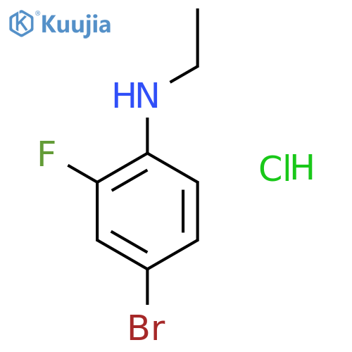 4-Bromo-N-ethyl-2-fluoroaniline hydrochloride structure