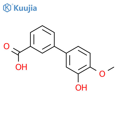 3'-Hydroxy-4'-methoxybiphenyl-3-carboxylic acid structure