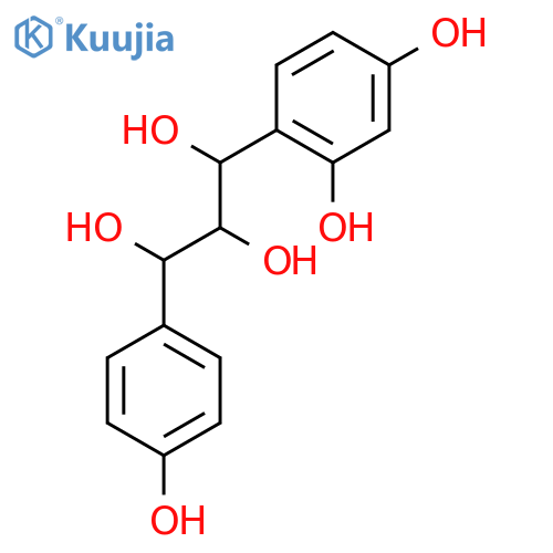 1-(2,4-dihydroxyphenyl)-3-(4-hydroxyphenyl)propane-1,2,3-triol structure