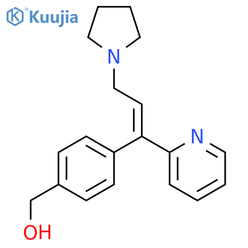 Benzenemethanol,4-[1-(2-pyridinyl)-3-(1-pyrrolidinyl)-1-propenyl]-, (E)- (9CI) structure