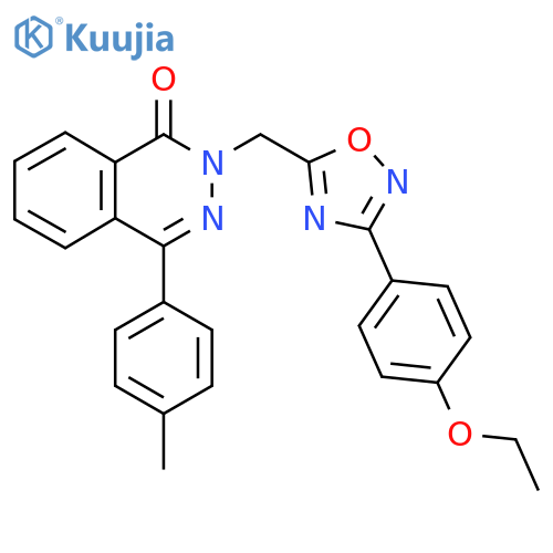 2-{[3-(4-ethoxyphenyl)-1,2,4-oxadiazol-5-yl]methyl}-4-(4-methylphenyl)-1,2-dihydrophthalazin-1-one structure